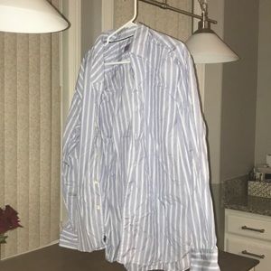 Blue striped longsleeve shirt
